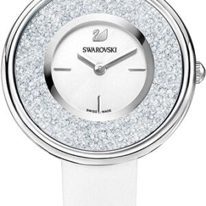 Swarovski Crystalline Pure White Dial White Leather Strap Watch for Women - 5275046 Buy Now By Swarovski
