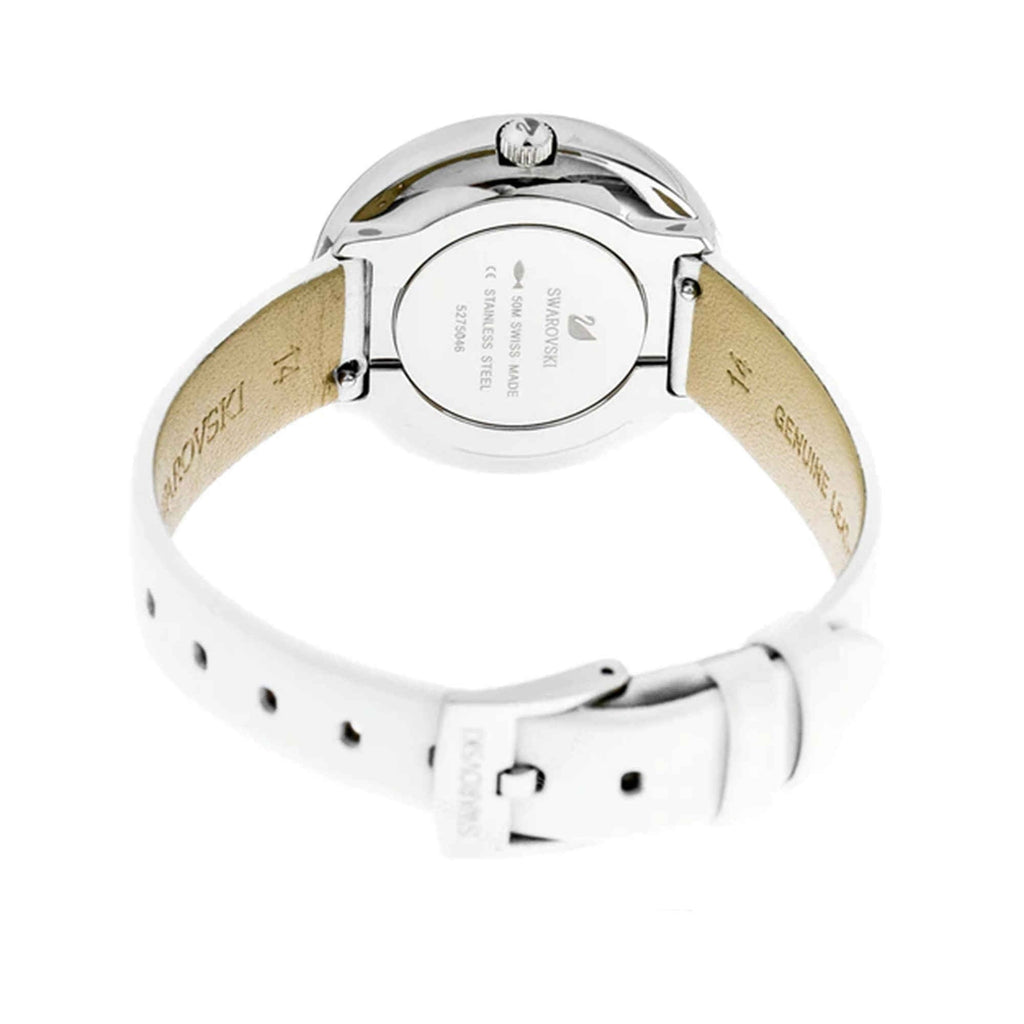 Swarovski Crystalline Pure White Dial White Leather Strap Watch for Women - 5275046 Buy Now By Swarovski