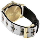 Gucci G Timeless Quartz White Dial White Leather Strap Watch For Women - YA1264109 Buy Now By Gucci