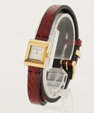 Gucci G Frame White Dial Red Leather Strap Watch For Women - YA128524 Buy Now By Gucci