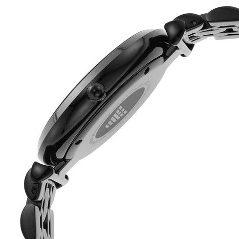 Emporio Armani Gianni T Bar Analog Black Dial Black Steel Strap Watch For Men - AR11299 Buy Now By Emporio Armani