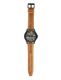 Armani Exchange Hampton Chronograph Green Dial Brown Leather Strap Watch For Men - AX2412 Buy Now By Armani Exchange