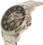 Fossil Grant Skeleton Black Dial Silver Steel Strap Watch for Men - ME3055 Buy Now By Fossil