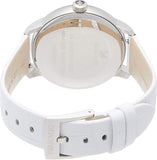 Swarovski Crystalline Hours Silver Dial White Leather Strap Watch for Women - 5295383 Buy Now By Swarovski
