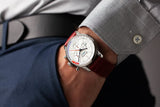 Breitling Top Time B01 Ford Thunderbird White Dial Red Leather Strap Watch for Men - AB01766A1A1X1 Buy Now By Breitling
