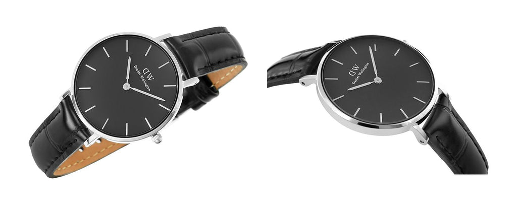 Daniel Wellington Classic Petite Reading Black Dial Black Leather Strap Watch For Women - DW00100179 Buy Now By Daniel Wellington