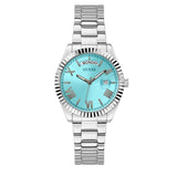 Guess Luna Quartz Blue Dial Silver Steel Strap Watch For Women - GW0308L4 Buy Now By Guess