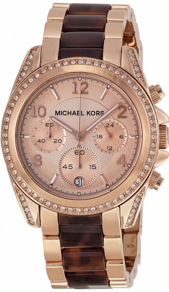 Michael Kors Blair Rose Gold Dial Two Tone Steel Strap Watch For Women - MK5859 Buy Now By Michael Kors