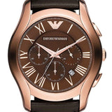 Emporio Armani Chronograph Brown Dial Brown Leather Strap Watch For Men - AR1701 Buy Now By Emporio Armani