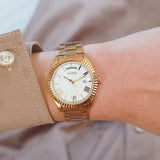 Guess Luna White Dial Rose Gold Steel Strap Watch for Women - GW0308L3 Buy Now By Guess