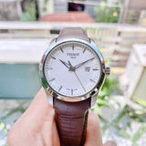 Tissot T Classic Couturier Chronograph White Dial Brown Leather Strap Watch For Men - T035.410.16.031.00 Buy Now By Tissot