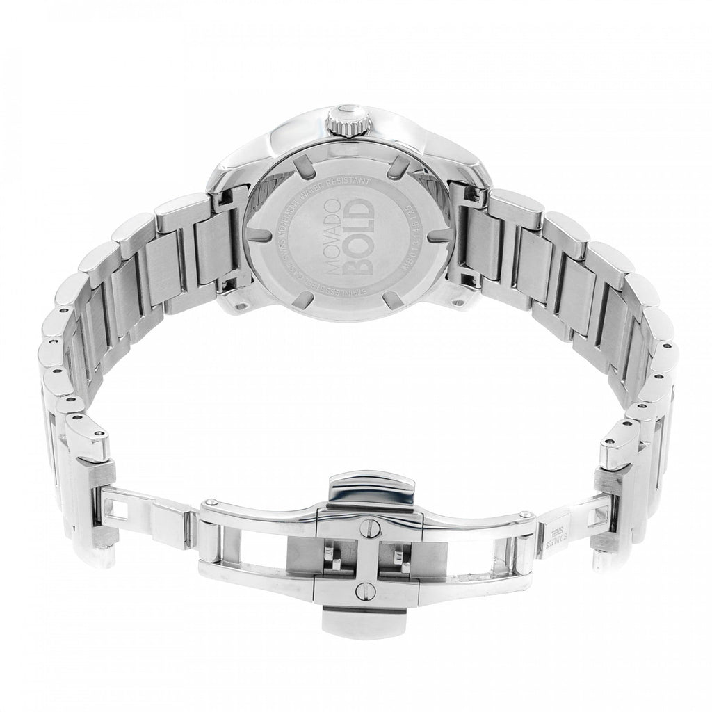 Movado Bold Crystal Pave Silver Dial Silver Steel Strap Watch for Women - 3600254 Buy Now By Movado