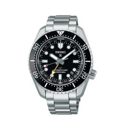 Seiko Prosprex Dark Depths GMT Automatic Black Dial Silver Steel Strap Watch For Men - SPB383J1 Buy Now By Seiko