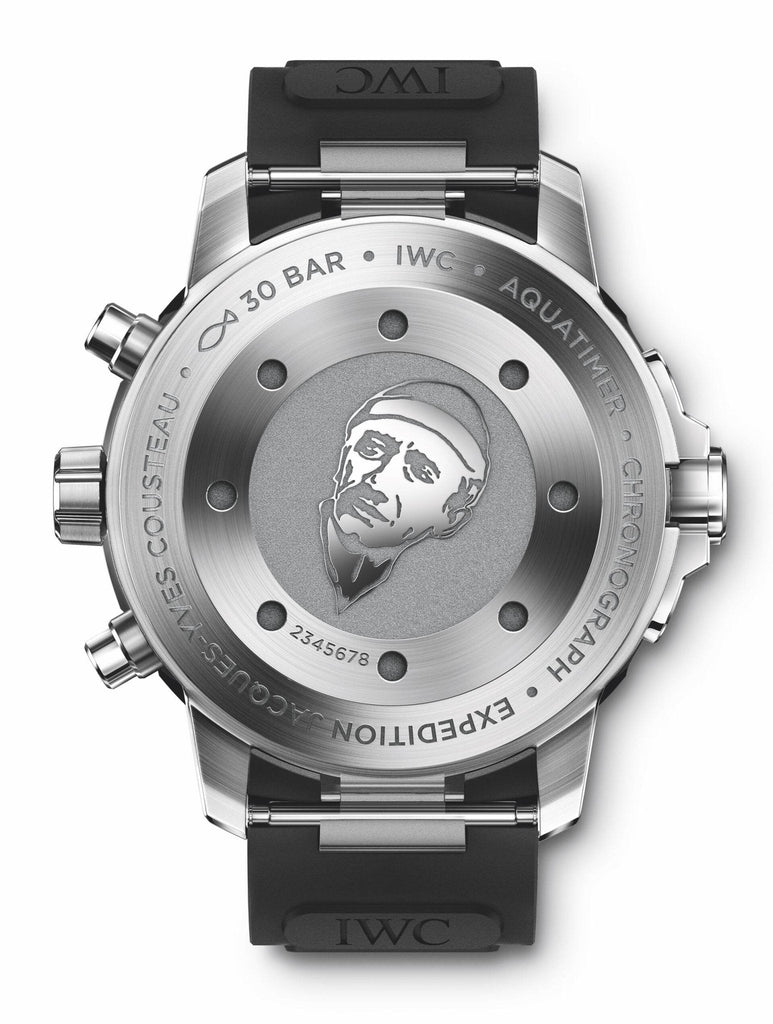 IWC Aquatimer Automatic Chronograph 44mm Blue Dial Black Rubber Strap Watch for Men - IW376805 Buy Now By IWC