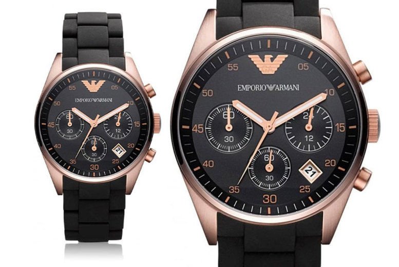 Emporio Armani Sportivo Black Dial Black Steel Strap Watch For Women - AR5906 Buy Now By Emporio Armani