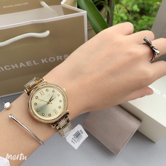 Michael Kors Sofie Quartz Gold Dial Gold Steel Strap Watch For Women - MK3881 Buy Now By Michael Kors