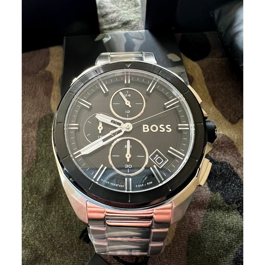 Hugo Boss Volane Black Dial Silver Steel Strap Watch for Men - 1513949 Buy Now By Hugo Boss