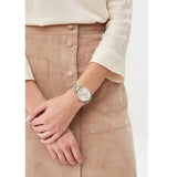 Fossil Carlie Silver Dial Two Tone Steel Strap Watch for Women - ES4342 Buy Now By Fossil