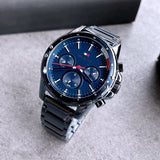 Tommy Hilfiger Mason Blue Dial Blue Steel Strap Watch for Men - 1791789 Buy Now By Tommy Hilfiger