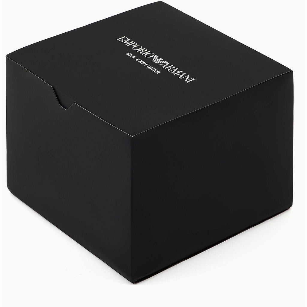 Emporio Armani Sea Explorer Automatic Black Dial Black Silicone Strap Watch For Men - AR60078 Buy Now By Emporio Armani