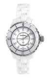 Chanel J12 Diamonds Ceramic White Dial White Steel Strap Watch for Women - J12 H1628 Buy Now By Chanel