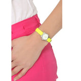 Marc Jacobs Henry White Dial Neon Yellow Rubber Strap Watch for Women - MBM1235 Buy Now By Marc Jacobs