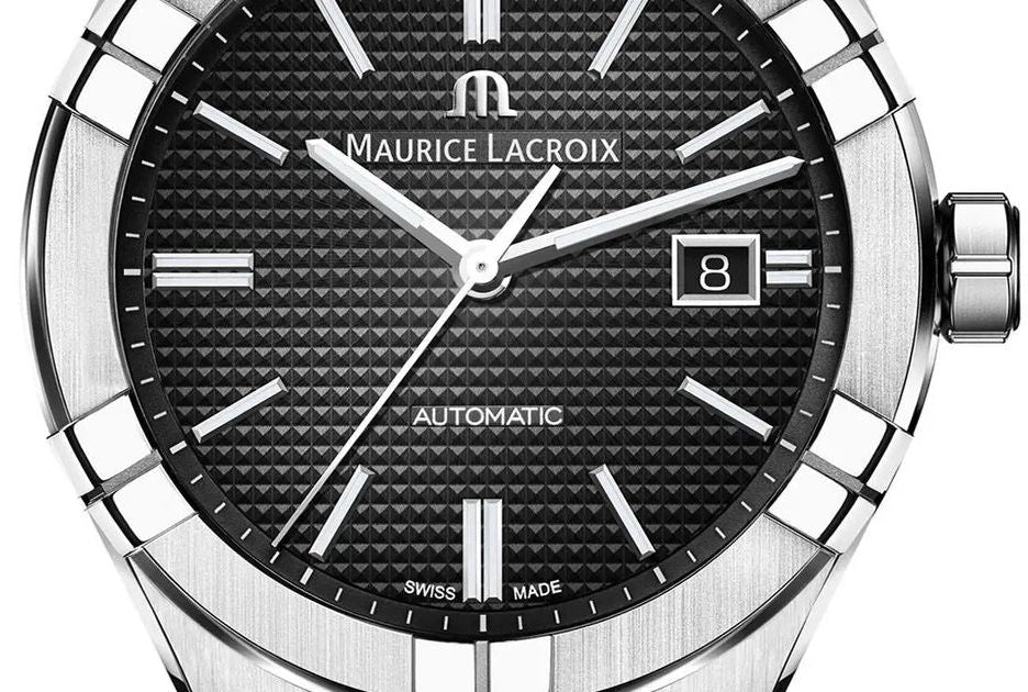 Maurice Lacroix Aikon Automatic Black Dial Silver Steel Strap Watch For Men - AI6008-SS002-330-1 Buy Now By Maurice Lacroix