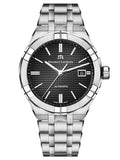 Maurice Lacroix Aikon Automatic Black Dial Silver Steel Strap Watch For Men - AI6008-SS002-330-1 Buy Now By Maurice Lacroix