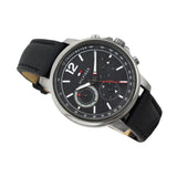 Tommy Hilfiger London Chronograph Grey Dial Black Leather Strap Watch for Men - 1791533 Buy Now By Tommy Hilfiger