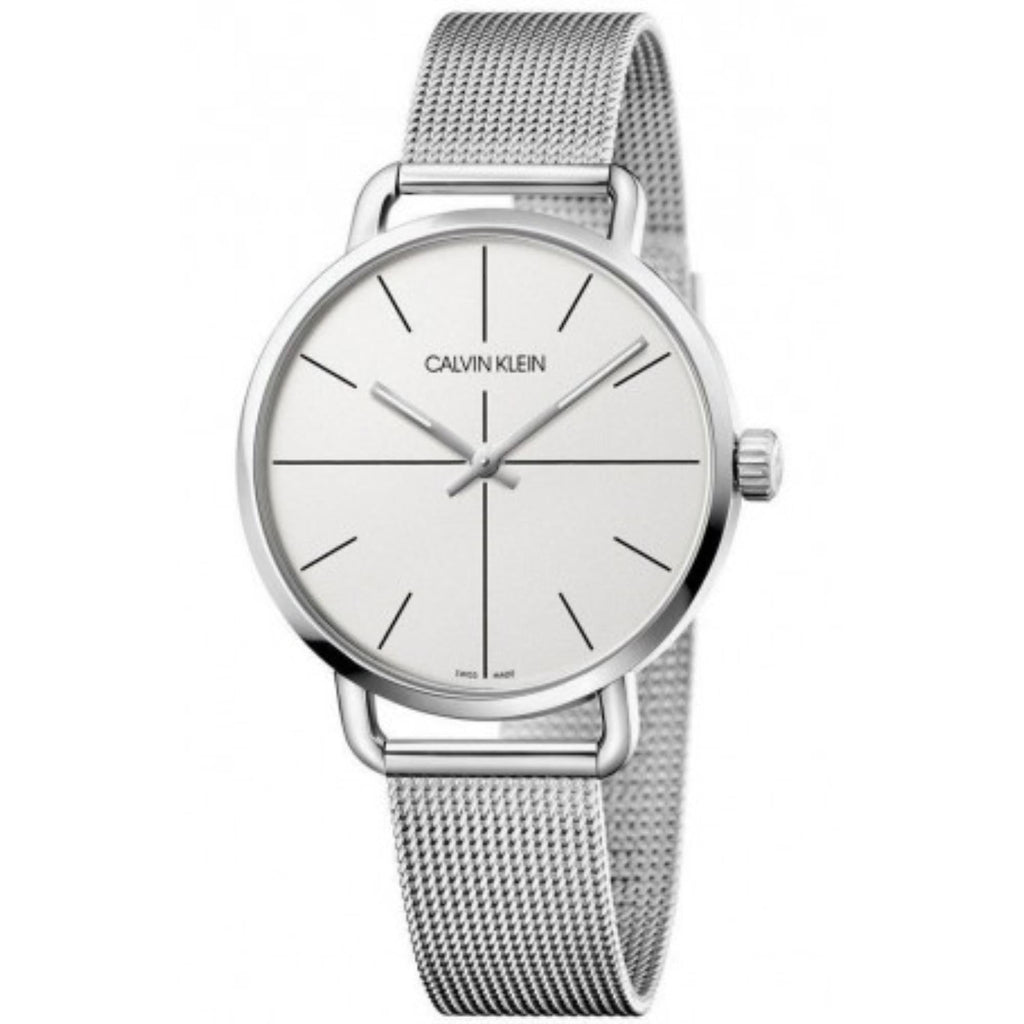 Calvin Klein Even White Dial Silver Mesh Bracelet Watch for Women - K7B23126 Buy Now By Calvin Klein