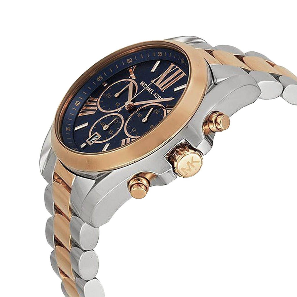 Michael Kors Bradshaw Blue Dial Two Tone Steel Strap Watch for Women - MK5606 Buy Now By Michael Kors