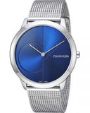 Calvin Klein Minimal Blue Dial Silver Mesh Bracelet Watch for Men - K3M2112N Buy Now By Calvin Klein