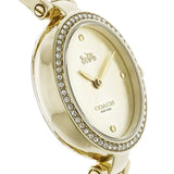 Coach Park Diamonds Gold Dial Gold Steel Strap Watch for Women - 14503171 Buy Now By Coach