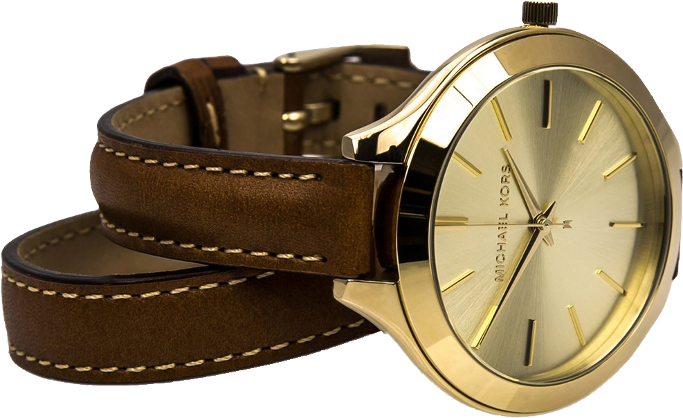 Michael Kors Runway Gold Dial Brown Leather Strap Watch For Women - MK2256 Buy Now By Michael Kors