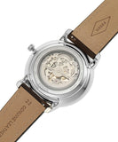 Fossil Neutra Automatic Skeleton White Dial Brown Leather Strap Watch for Men - ME3184 Buy Now By Fossil
