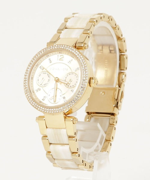 Michael Kors Parker Analog Gold Dial Gold Steel Strap Watch For Women - MK6833 Buy Now By Michael Kors