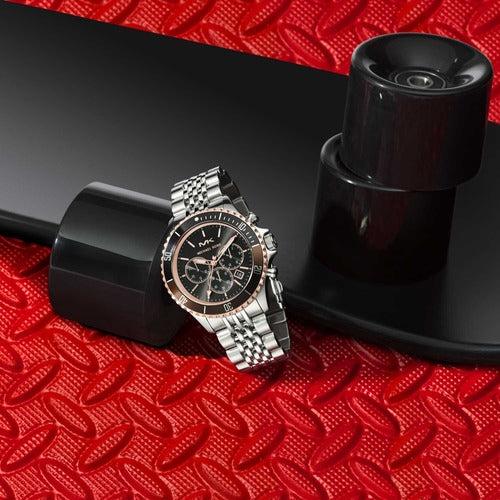 Michael Kors Bayville Chronograph Black Dial Silver Steel Strap Watch For Men - MK8725 Buy Now By Michael Kors