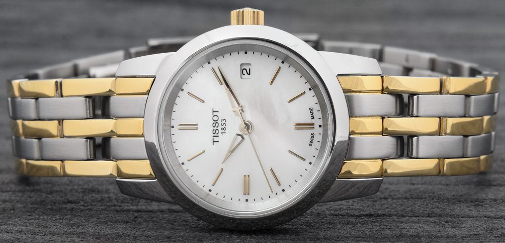 Tissot T Classic Dream Mother of Pearl Dial Two Tone Steel Strap Watch For Women - T033.210.22.111.00 Buy Now By Tissot