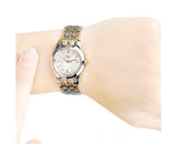 Tissot T Classic Dream Mother of Pearl Dial Two Tone Steel Strap Watch For Women - T033.210.22.111.00 Buy Now By Tissot