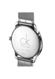 Calvin Klein Minimal Black Dial Silver Mesh Bracelet Watch for Men - K3M21123 Buy Now By Calvin Klein