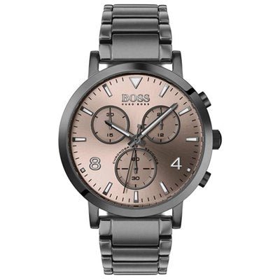 Hugo Boss Spirit Chronograph Grey Dial Grey Steel Strap Watch for Men - 1513695 Buy Now By Hugo Boss