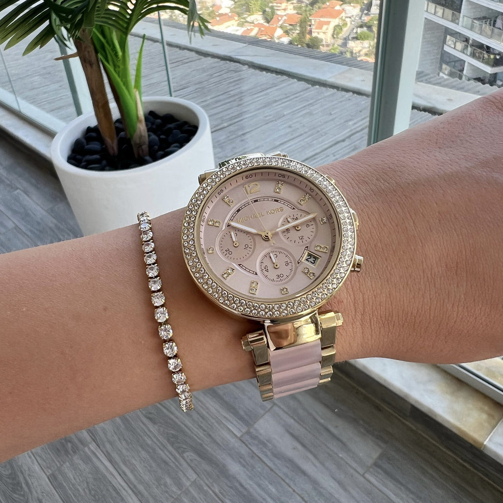 Michael Kors Parker Gold Dial Two Tone Steel Strap Watch for Women - MK6326 Buy Now By Michael Kors