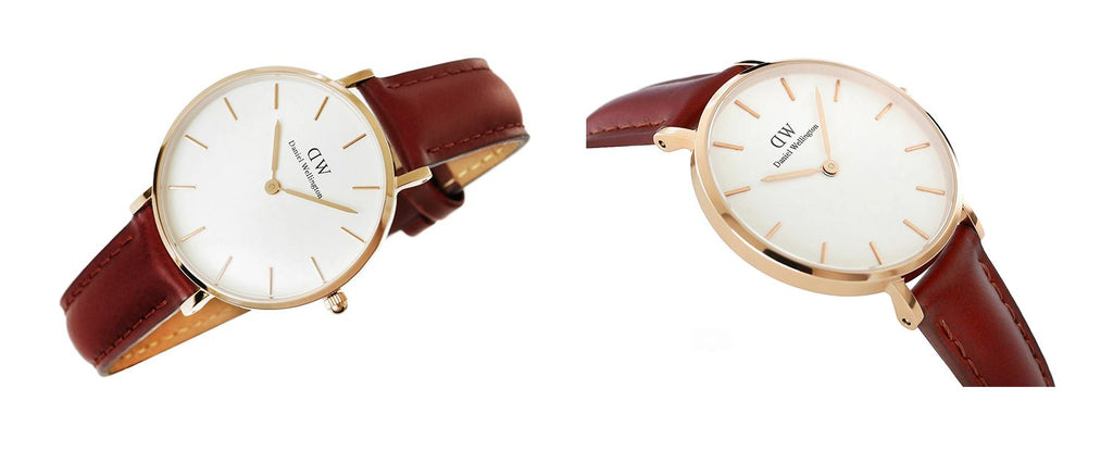 Daniel Wellington Petite St Mawes White Dial Brown Leather Strap Watch For Women - DW00100175 Buy Now By Daniel Wellington