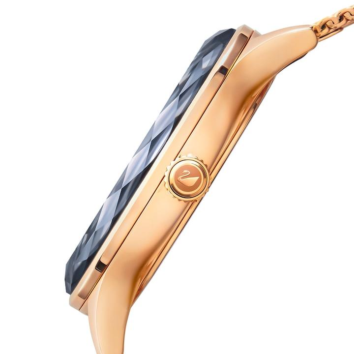 Swarovski Octea Nova Black Dial Rose Gold Mesh Bracelet Watch for Women - 5430424 Buy Now By Swarovski