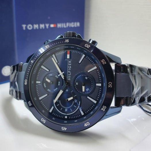 Tommy Hilfiger Bank Quartz Blue Dial Blue Steel Strap Watch for Men - 1791720 Buy Now By Tommy Hilfiger