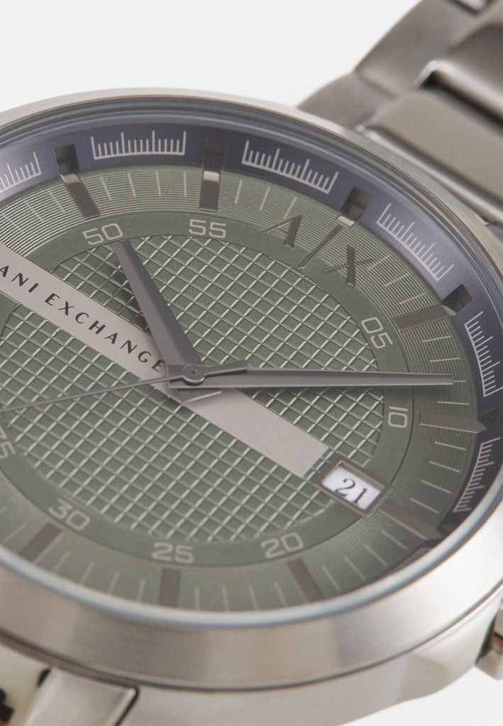 Armani Exchange Hampton Chronograph Grey Dial Grey Steel Strap Watch For Men - AX2135 Buy Now By Armani Exchange