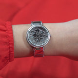 Guess Lily Quartz Silver Dial Silver Steel Strap Watch For Women - GW0528L1 Buy Now By Guess