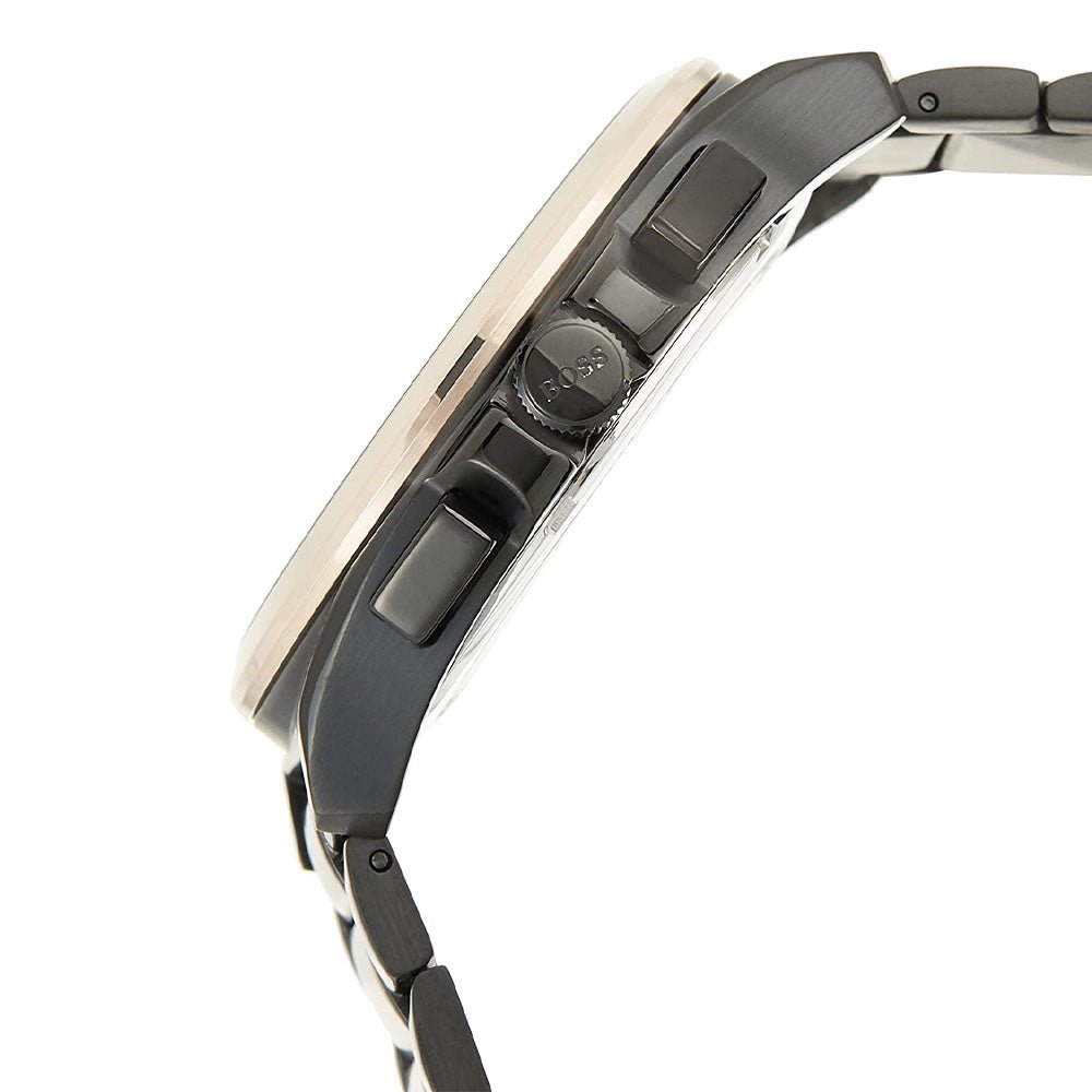 Hugo Boss Grandmaster Black Dial Black Steel Strap Watch for Men - 1513885 Buy Now By Hugo Boss