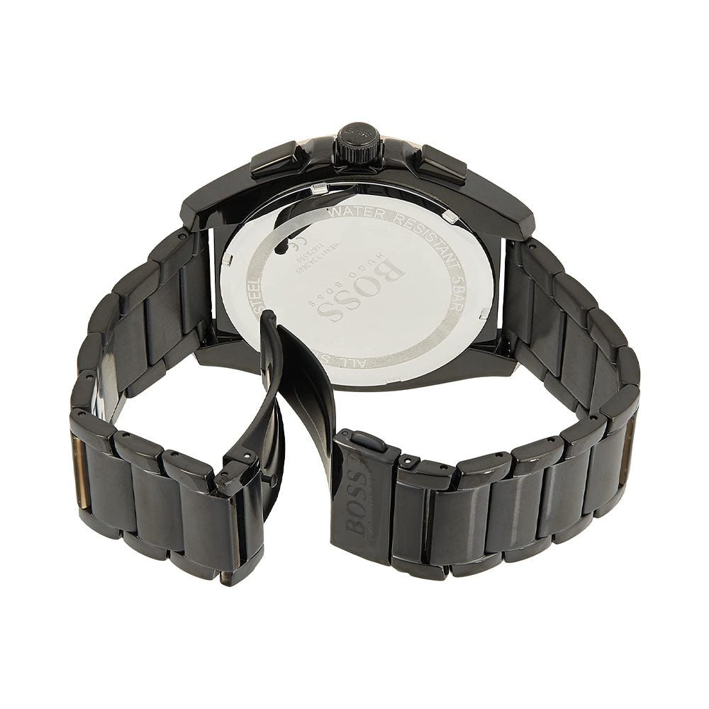 Hugo Boss Grandmaster Black Dial Black Steel Strap Watch for Men - 1513885 Buy Now By Hugo Boss