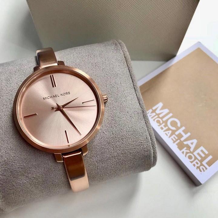 Michael Kors Jaryn Rose Gold Dial Rose Gold Steel Strap Watch For Women - MK3547 Buy Now By Michael Kors